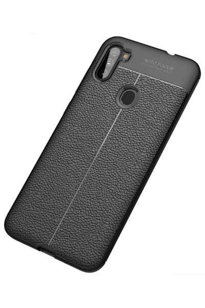 Newface Samsung Galaxy A11 Kılıf Auto Focus Kapak - Siyah resmi