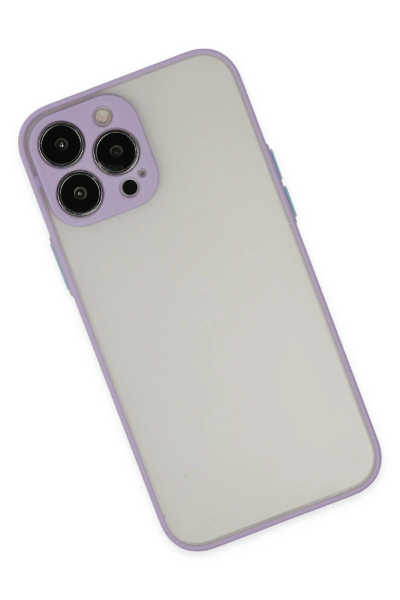 Newface iPhone 15 Pro Kılıf Montreal Silikon Kapak - Mor resmi