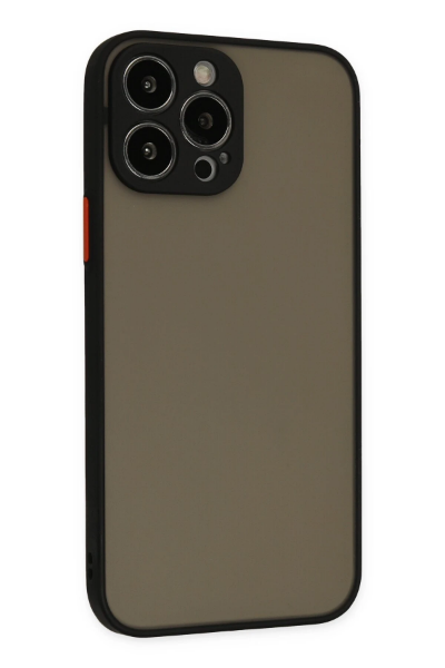 Newface iPhone 15 Pro Max Kılıf Montreal Silikon Kapak - Siyah resmi