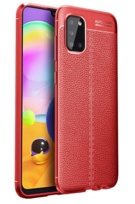 Newface Samsung Galaxy A31 Kılıf Auto Focus Kapak - Kırmızı resmi