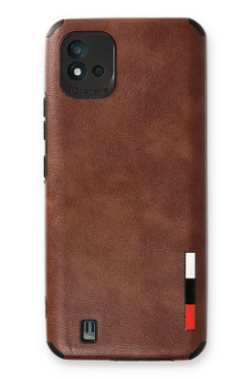 Newface Realme C11 2021 Kılıf Loop Deri Silikon - Kahverengi resmi