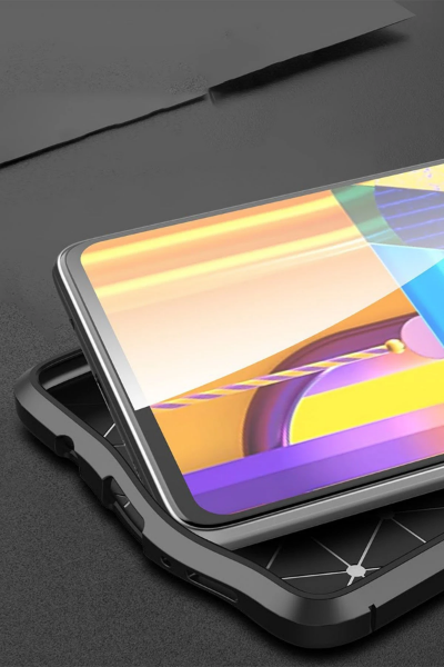 Newface Samsung Galaxy M51 Kılıf Auto Focus Kapak - Lacivert resmi