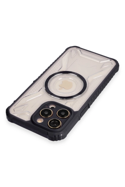 Newface iPhone 13 Pro Kılıf Prag Magneticsafe Kapak - Siyah resmi