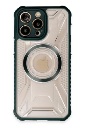 Newface iPhone 13 Pro Kılıf Prag Magneticsafe Kapak - Koyu Yeşil resmi