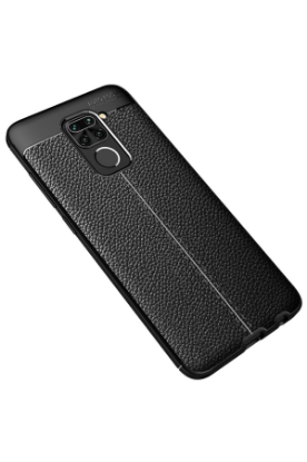 Newface Xiaomi Redmi Note 9 Kılıf Auto Focus Kapak - Siyah resmi