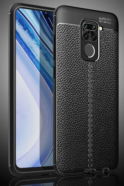 Newface Xiaomi Redmi Note 9 Kılıf Auto Focus Kapak - Siyah resmi