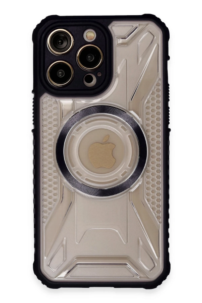 Newface iPhone 13 Pro Max Kılıf Prag Magneticsafe Kapak - Siyah resmi