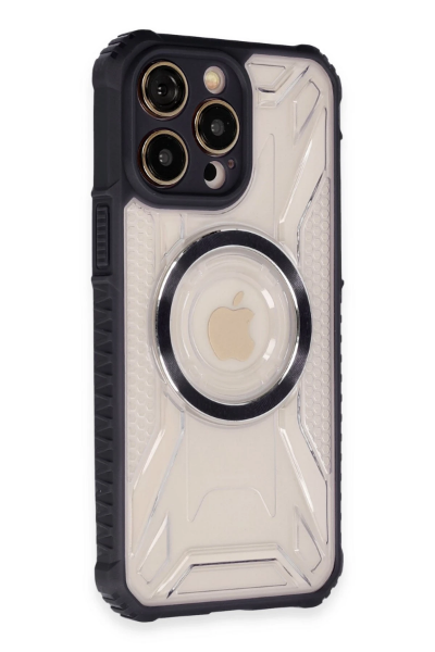 Newface iPhone 13 Pro Max Kılıf Prag Magneticsafe Kapak - Siyah resmi