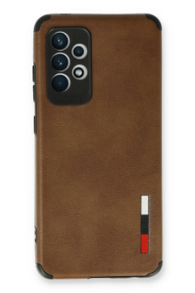 Newface Samsung Galaxy A53 5G Kılıf Loop Deri Silikon - Kahverengi resmi