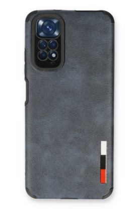 Newface Xiaomi Redmi Note 11 Kılıf Loop Deri Silikon - Lacivert resmi
