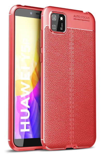 Newface Huawei Y5P Kılıf Auto Focus Kapak - Kırmızı resmi