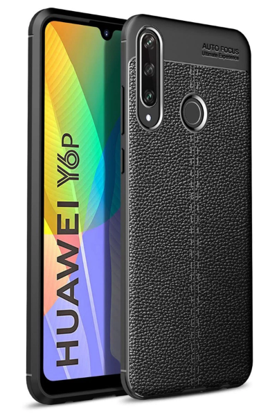Newface Huawei Y6P Kılıf Auto Focus Kapak - Siyah resmi