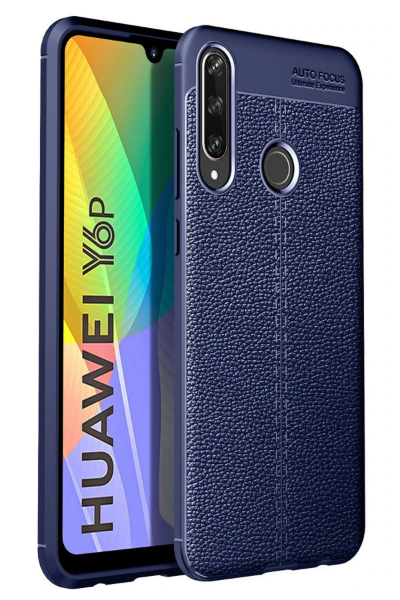 Newface Huawei Y6P Kılıf Auto Focus Kapak - Lacivert resmi
