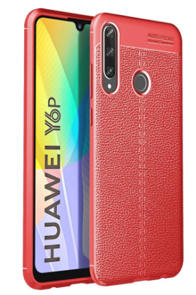 Newface Huawei Y6P Kılıf Auto Focus Kapak - Kırmızı resmi