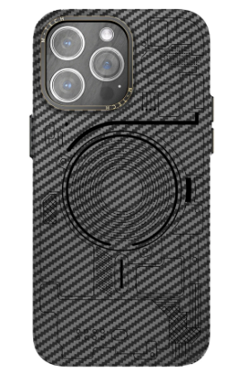 Newface iPhone 13 Pro Kılıf Mekanik Magsafe Kapak - Siyah resmi