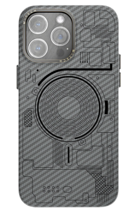 Newface iPhone 13 Pro Kılıf Mekanik Magsafe Kapak - Füme - 1 resmi