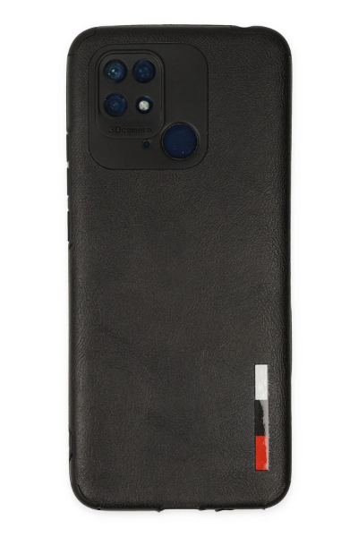 Newface Xiaomi Redmi 10C Kılıf Loop Deri Silikon - Siyah resmi