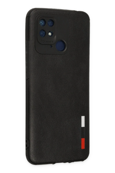 Newface Xiaomi Redmi 10C Kılıf Loop Deri Silikon - Siyah resmi