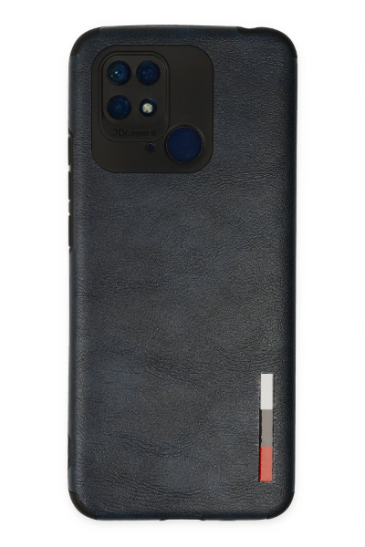 Newface Xiaomi Redmi 10C Kılıf Loop Deri Silikon - Lacivert resmi