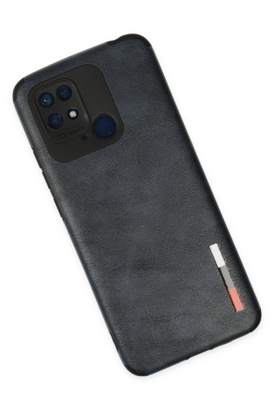 Newface Xiaomi Redmi 10C Kılıf Loop Deri Silikon - Lacivert resmi