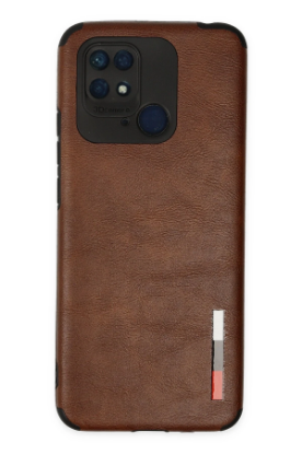 Newface Xiaomi Redmi 10C Kılıf Loop Deri Silikon - Kahverengi resmi