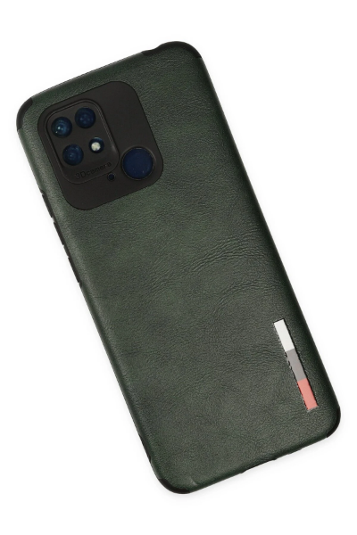 Newface Xiaomi Redmi 10C Kılıf Loop Deri Silikon - Yeşil resmi