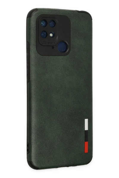 Newface Xiaomi Redmi 10C Kılıf Loop Deri Silikon - Yeşil resmi