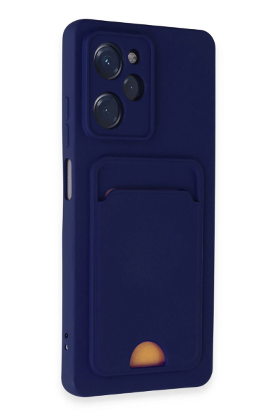 Newface Xiaomi Poco X5 Pro 5G Kılıf Kelvin Kartvizitli Silikon - Lacivert resmi