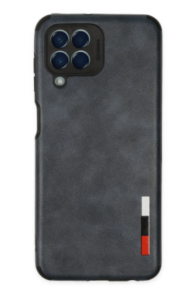 Newface Samsung Galaxy M33 Kılıf Loop Deri Silikon - Lacivert resmi