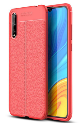 Newface Huawei P Smart S Kılıf Auto Focus Kapak - Kırmızı resmi
