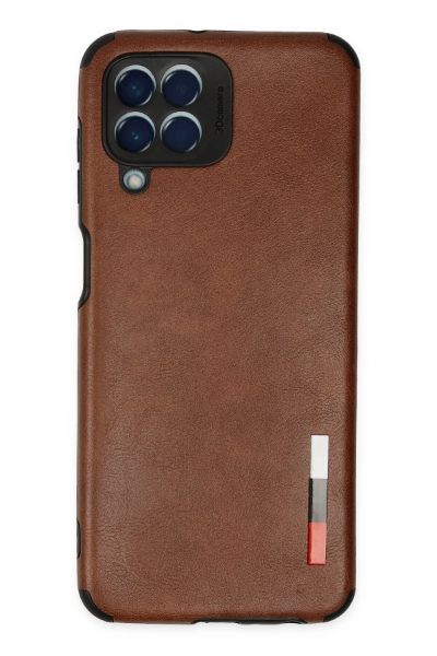 Newface Samsung Galaxy M33 Kılıf Loop Deri Silikon - Kahverengi resmi