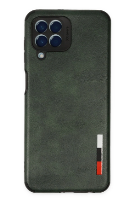Newface Samsung Galaxy M33 Kılıf Loop Deri Silikon - Yeşil resmi
