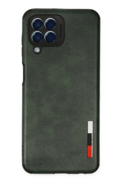 Newface Samsung Galaxy M33 Kılıf Loop Deri Silikon - Yeşil resmi