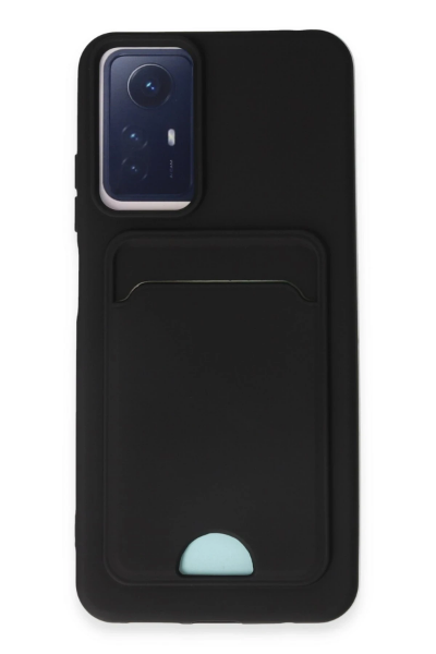 Newface Xiaomi Redmi Note 12S Kılıf Kelvin Kartvizitli Silikon - Siyah resmi