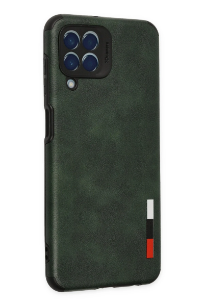 Newface Samsung Galaxy M33 Kılıf Loop Deri Silikon - Yeşil resmi