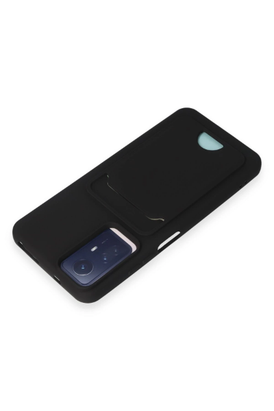 Newface Xiaomi Redmi Note 12S Kılıf Kelvin Kartvizitli Silikon - Siyah resmi