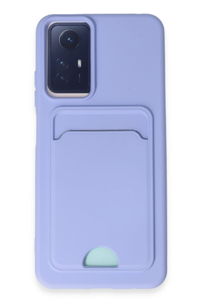 Newface Xiaomi Redmi Note 12S Kılıf Kelvin Kartvizitli Silikon - Lila resmi