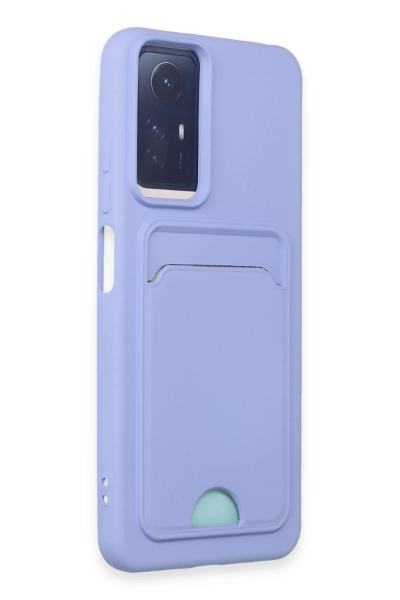 Newface Xiaomi Redmi Note 12S Kılıf Kelvin Kartvizitli Silikon - Lila resmi