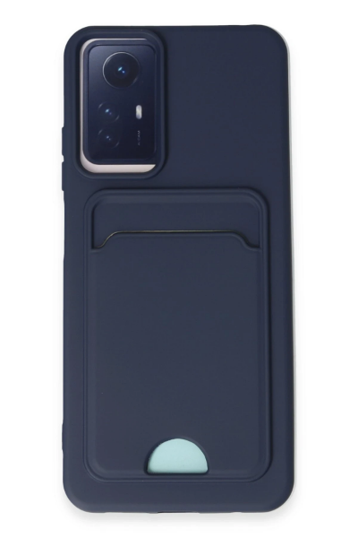 Newface Xiaomi Redmi Note 12S Kılıf Kelvin Kartvizitli Silikon - Lacivert resmi