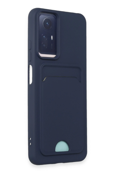 Newface Xiaomi Redmi Note 12S Kılıf Kelvin Kartvizitli Silikon - Lacivert resmi