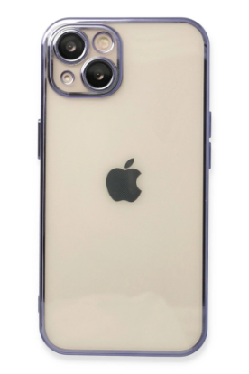 Newface iPhone 14 Kılıf Razer Lensli Silikon - Mor resmi