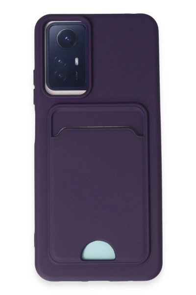 Newface Xiaomi Redmi Note 12S Kılıf Kelvin Kartvizitli Silikon - Derin Mor resmi