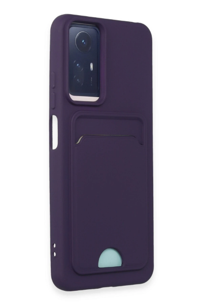 Newface Xiaomi Redmi Note 12S Kılıf Kelvin Kartvizitli Silikon - Derin Mor resmi