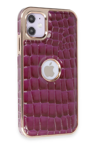 Newface iPhone 11 Kılıf Snake Kapak - Derin Mor resmi