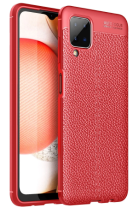 Newface Samsung Galaxy A12 Kılıf Auto Focus Kapak - Kırmızı resmi