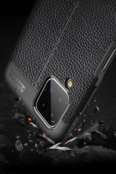Newface Samsung Galaxy A12 Kılıf Auto Focus Kapak - Kırmızı resmi