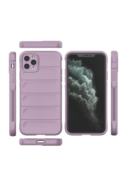 Newface iPhone 11 Pro Kılıf Optimum Silikon - Mor resmi