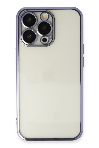 Newface iPhone 14 Pro Kılıf Razer Lensli Silikon - Mor resmi