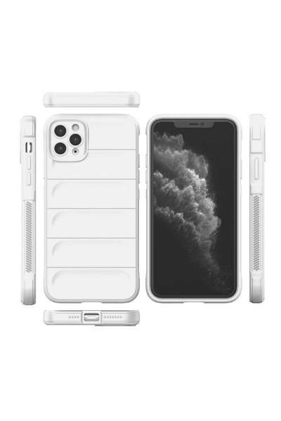 Newface iPhone 11 Pro Kılıf Optimum Silikon - Krem resmi