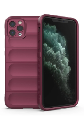 Newface iPhone 11 Pro Max Kılıf Optimum Silikon - Bordo resmi